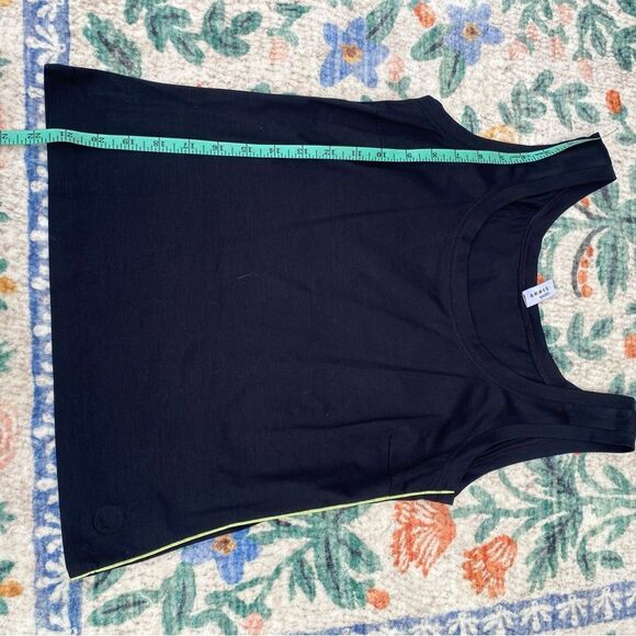 Akris Punto Black Cotton Tank Top Knit Size 6 Minimalist - Picture 6 of 9